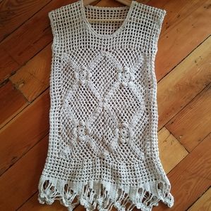 Crocheted beach cover up